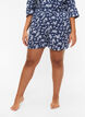 Blomstrede natshorts i bomuld, V. Indigo Flower AOP, Model image number 2