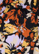Graviditets bluse i viskose med blomsterprint, Black Flower AOP, Packshot image number 3