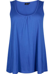 Top med a-shape og rund hals, Victoria blue