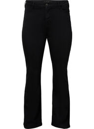 Ellen bootcut jeans med h&oslash;j talje, Sort