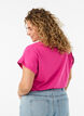 Kort&aelig;rmet T-shirt i bomuldsblanding, Lyser&oslash;d, Model image number 2
