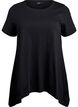 T-shirt med rund hals og A-facon, Sort, Packshot image number 0