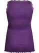 Top med blondekant, Lilla, Packshot image number 1