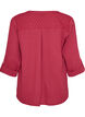 Bluse i bomuldsmusselin med broderi anglaise, R&oslash;d, Packshot image number 1