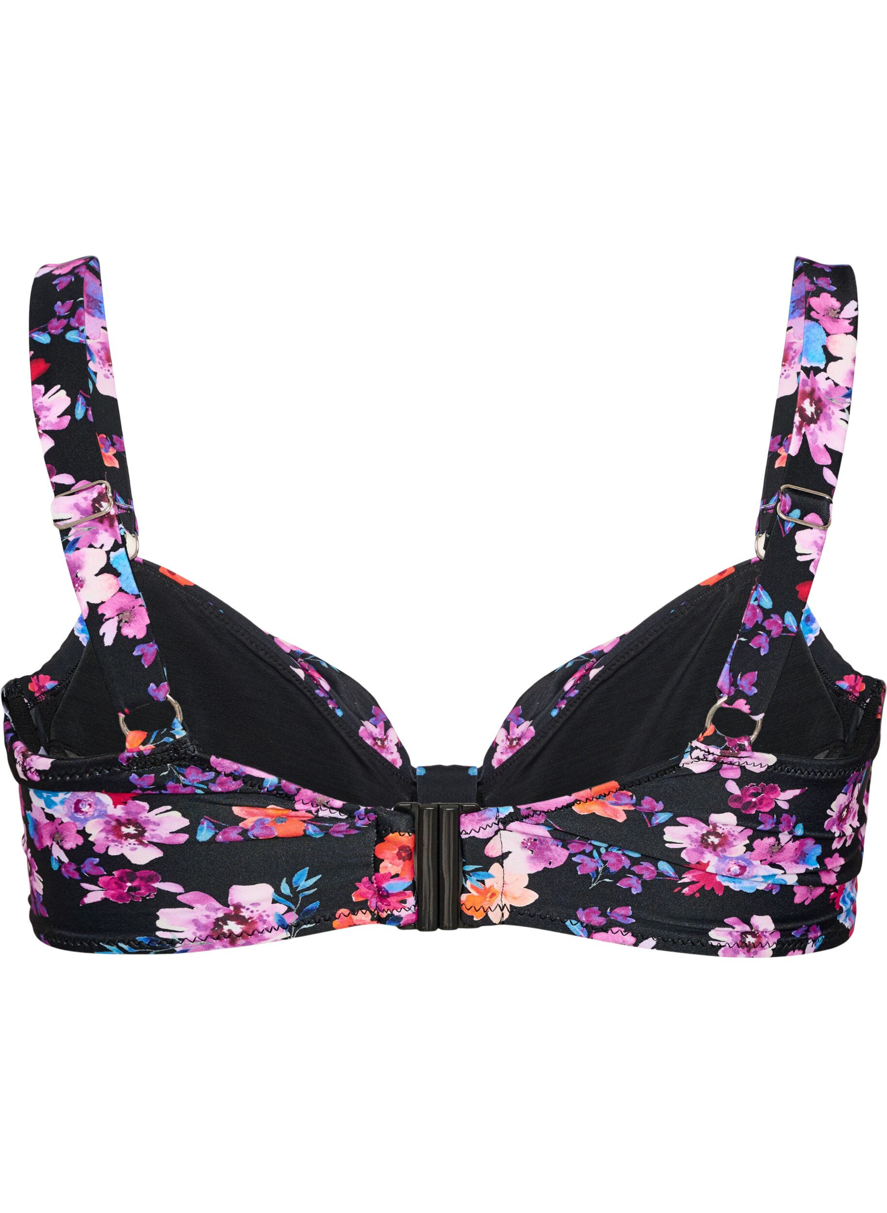 ZizziBikini bh med b&oslash;jle og m&oslash;nster, Lilla, Packshot image number 1