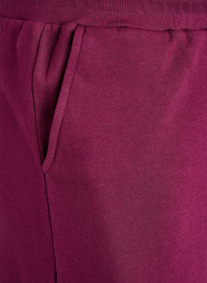 Sweatpants med lommer, Mørk Bordeaux, Packshot image number 2