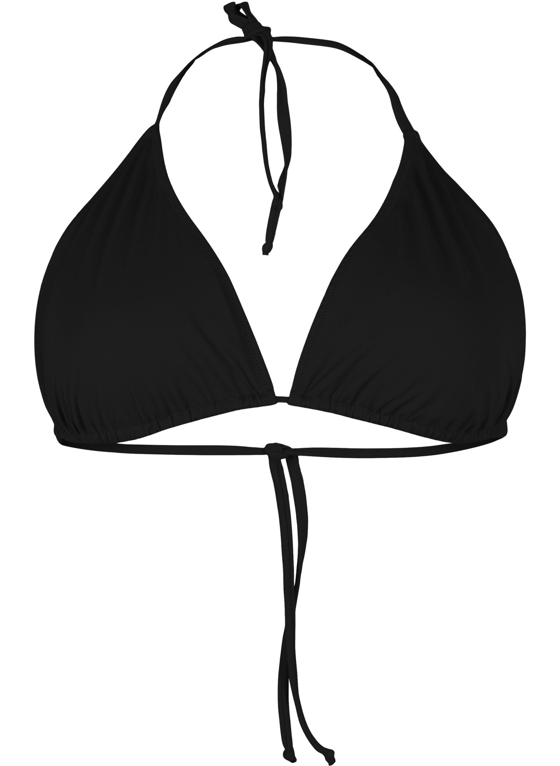 Zizzi Trekants bikini bh , Sort, Packshot image number 0