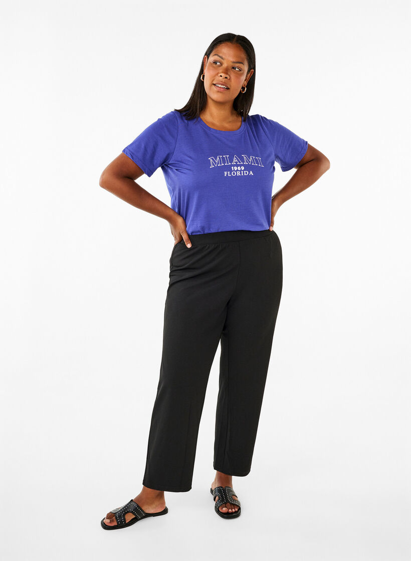 FLASH - T-shirt med motiv, Royal Blue Miami, Model image number 2