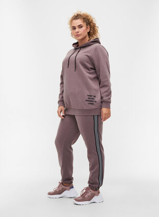 Sweatpants med snøre og lommer, Iron, Model image number 2