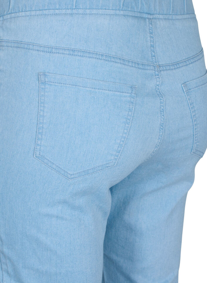 Knickers i bomuldsmix, Light blue denim, Packshot image number 3