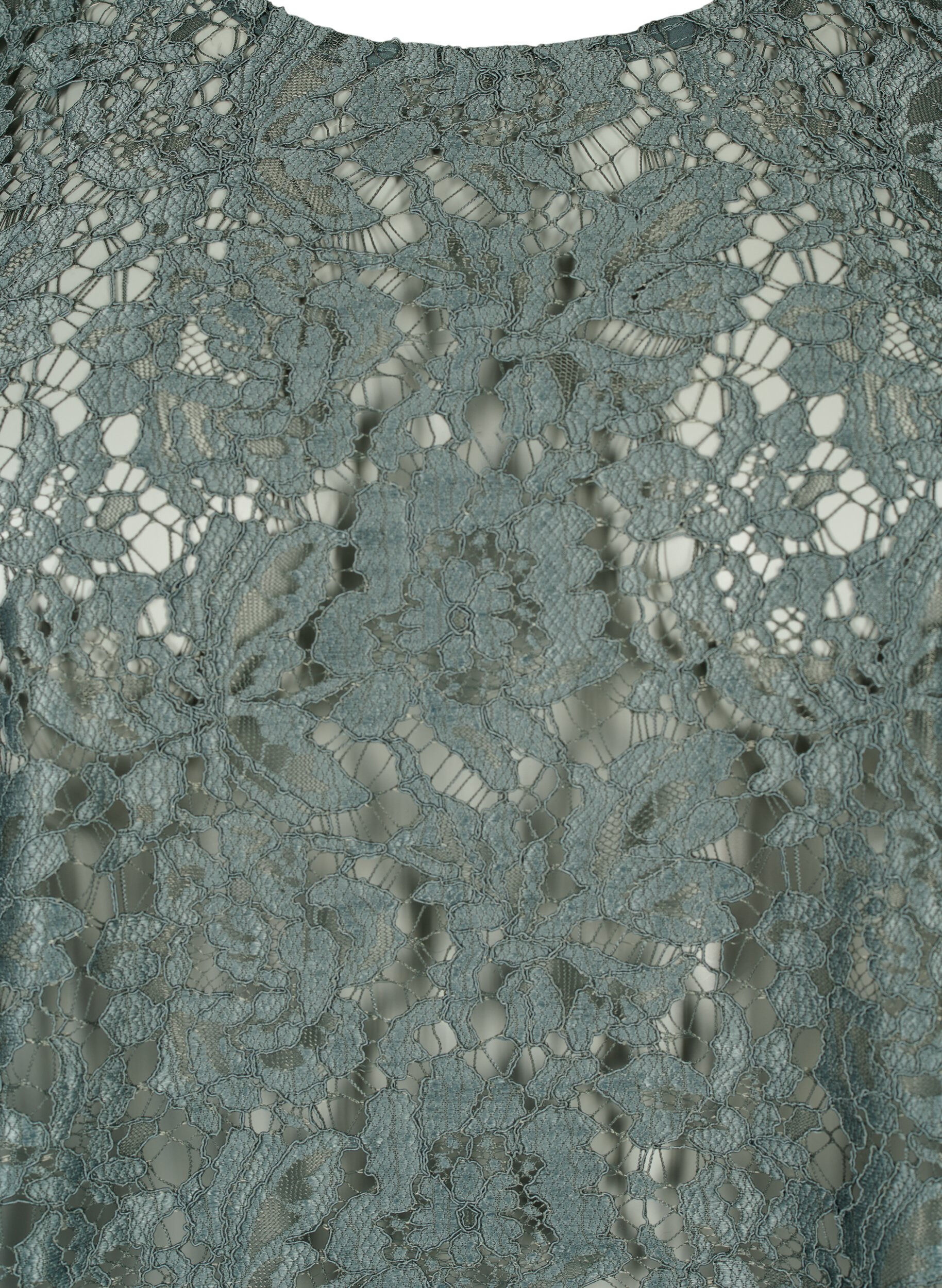 Zizzi FLASH - Lang&aelig;rmet blondebluse, Balsam Green, Packshot image number 2