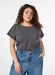 Kort&aelig;rmet t-shirt i bomuldsblanding, Gr&aring;, Model image number 0