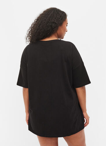 Støt Brysterne - T-shirt i bomuld, Black, Model image number 1