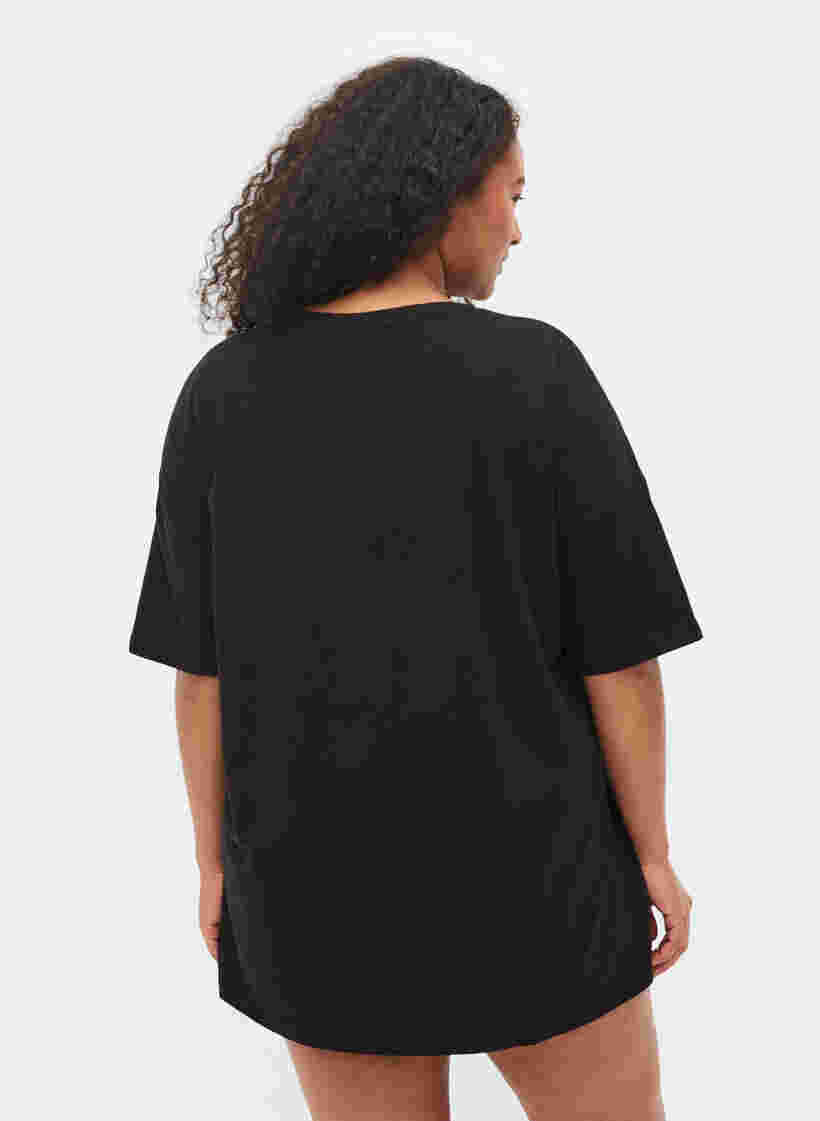 Støt Brysterne - T-shirt i bomuld, Black, Model image number 1