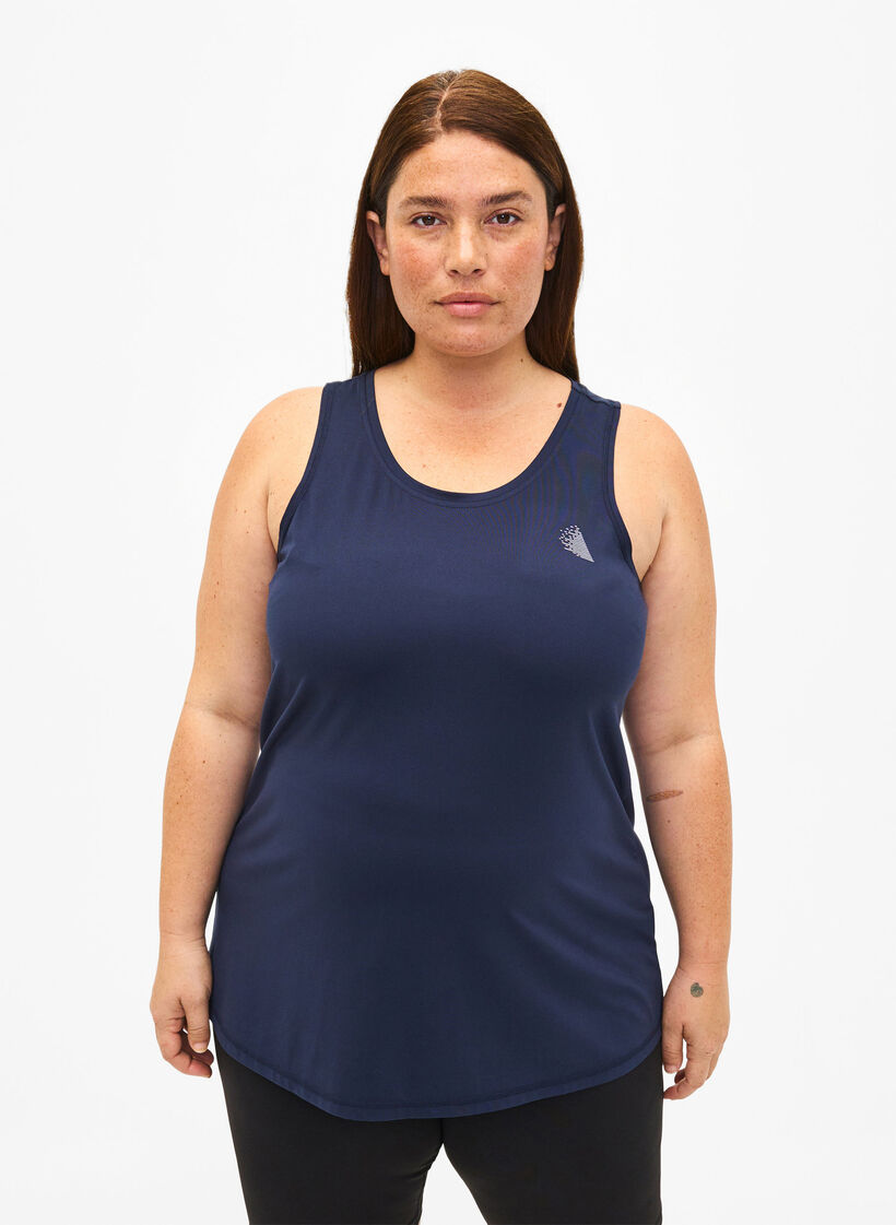 Træningstop med rund hals, Night Sky, Model image number 0