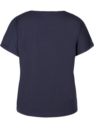 T-shirt med v-udskæring, Night Sky, Packshot image number 1