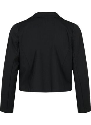 Kort blazer med knap, Black, Packshot image number 1