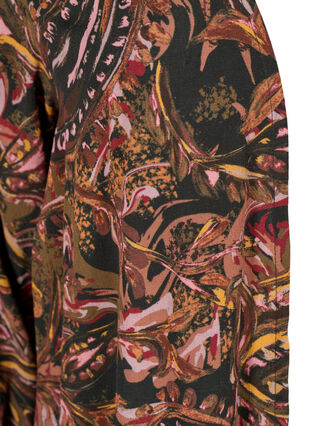 Lang printet kimono i viskose, Paisley AOP, Packshot image number 2