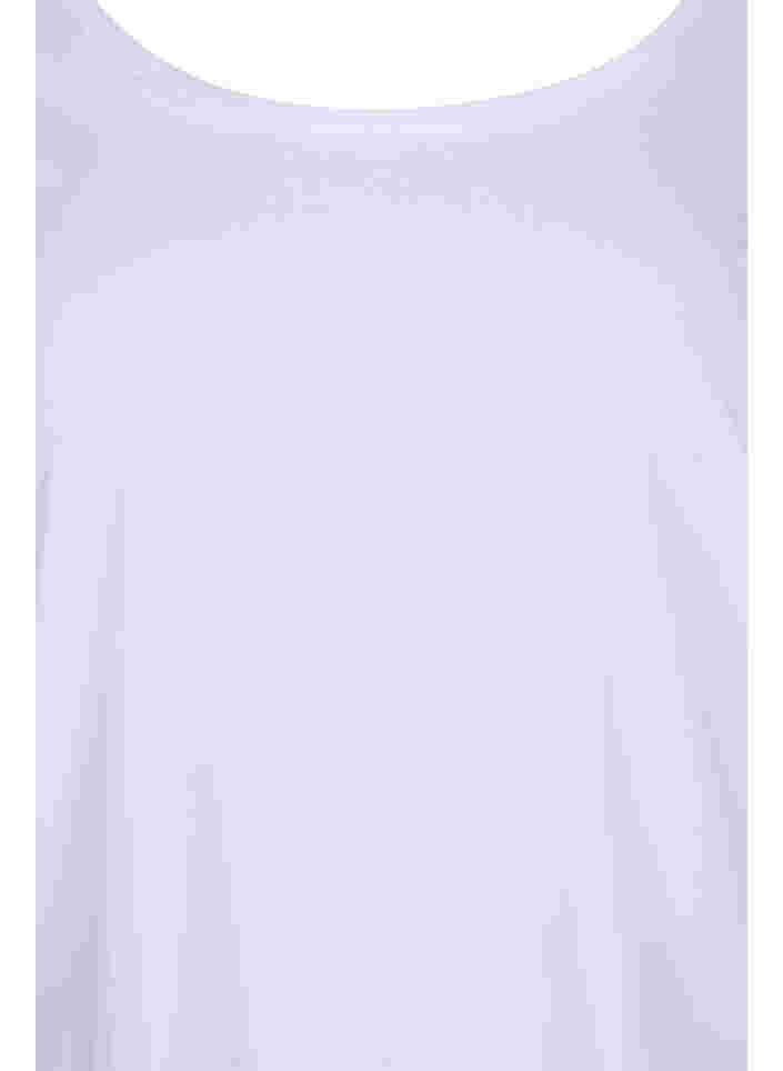 2-pak basis bluse i bomuld, Ultramarine/White, Packshot image number 3
