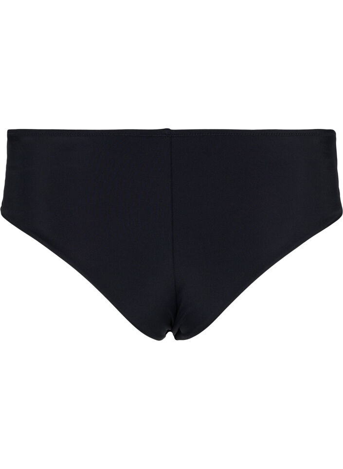 Bikini trusse med regulær taljehøjde, Black, Packshot image number 1