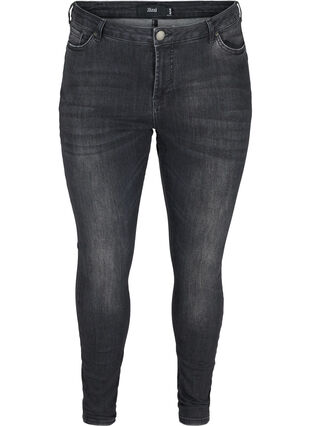Ekstra slim Amy jeans, Grey Denim, Packshot image number 0