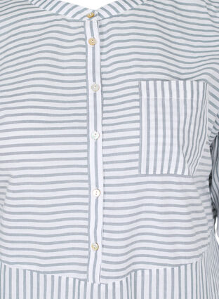 Stribet tunika med knapper og 3/4 ærmer, Trooper Stripe, Packshot image number 2