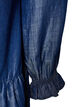 Kort kjole i denimlook med fl&aelig;ser, Bl&aring;, Packshot image number 3