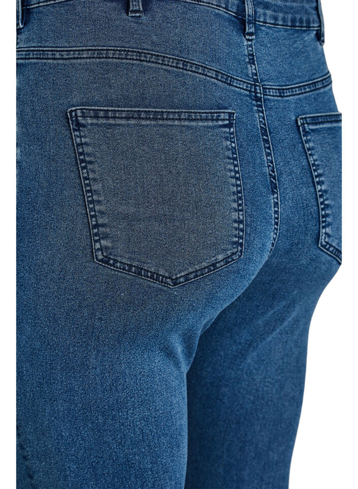 Amy jeans med h&oslash;j talje og super slim fit, Bl&aring;, Packshot image number 3