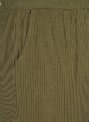 Shorts i ribkvalitet med lommer, Olivie Night, Packshot image number 2