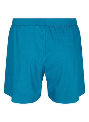 Løse bomulds shorts med lommer, Fjord Blue, Packshot image number 1