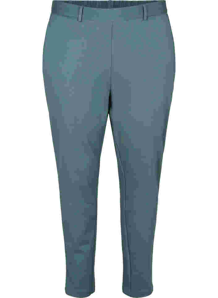 Cropped bukser med lommer, Silver Pine, Packshot image number 0