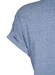 Meleret t-shirt med korte &aelig;rmer, Bl&aring;, Packshot image number 3