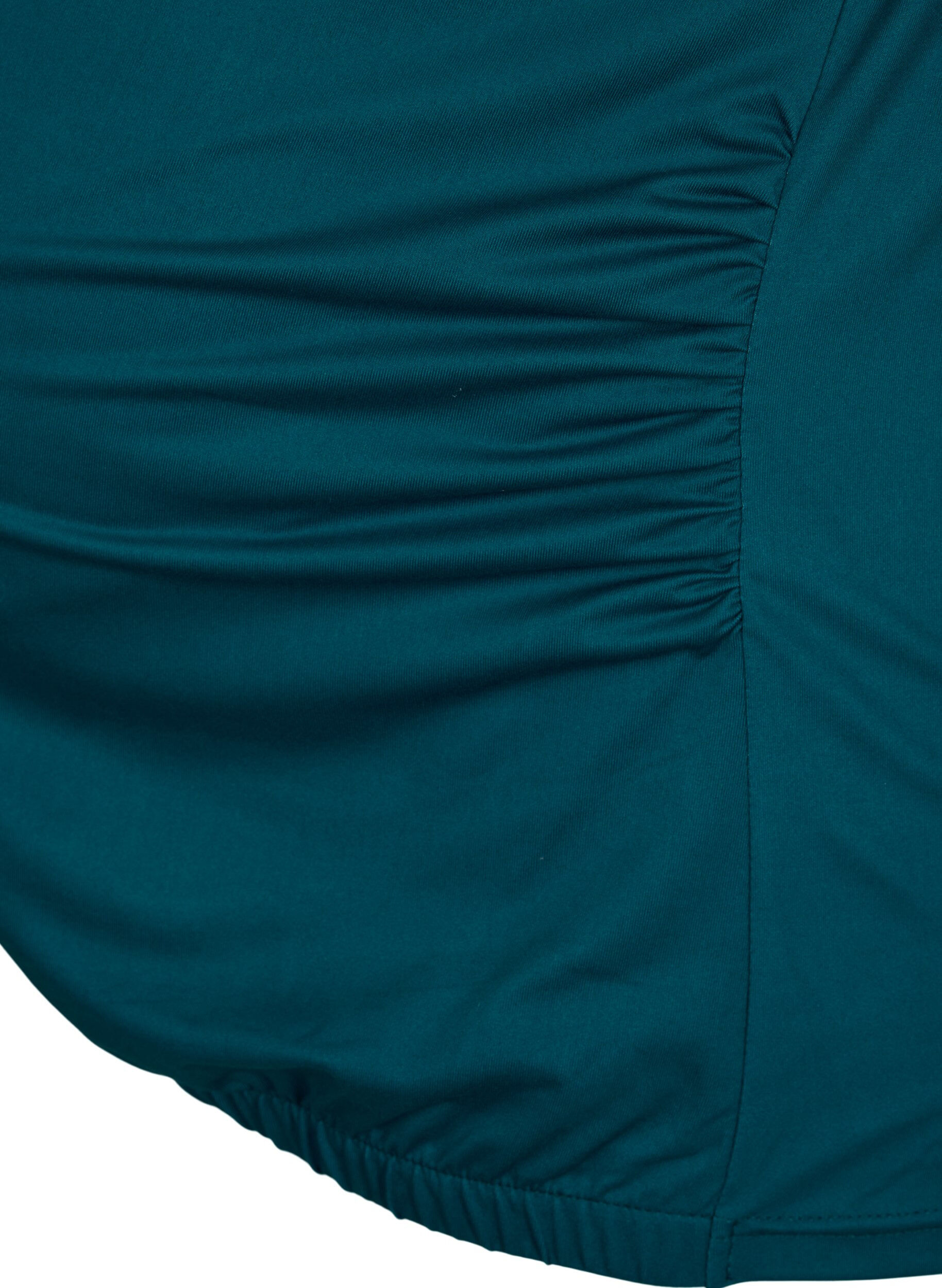 Zizzi Graviditets tr&aelig;nings t-shirt, Deep Teal, Packshot image number 3