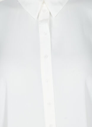 Lang skjorte med lette pufærmer, Bright White, Packshot image number 2