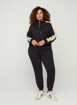 Sweatpants med lommer, Black, Model image number 0
