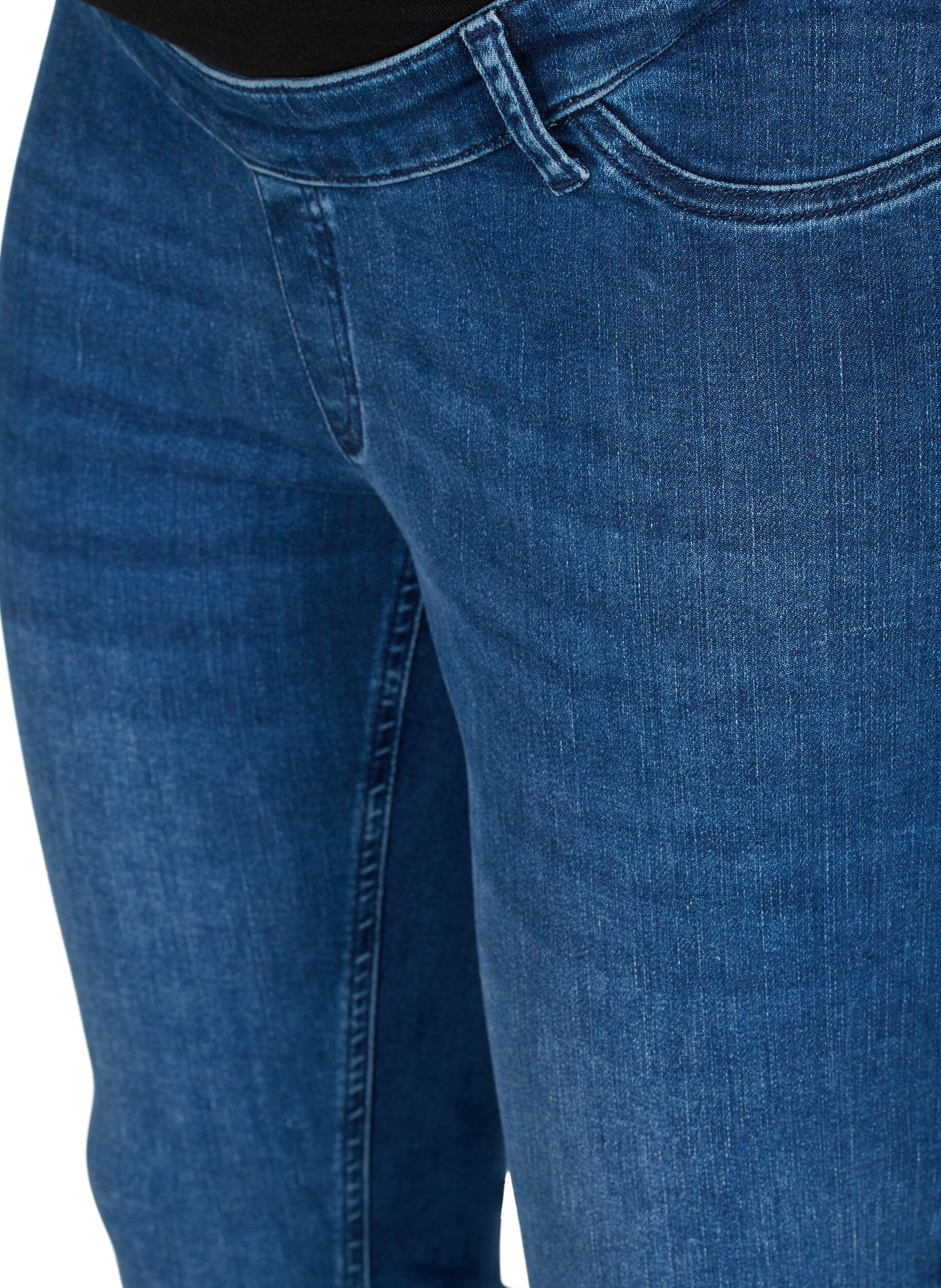 Zizzi Graviditets Amy jeans, Blue denim, Packshot image number 2