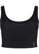 Seamless bh top med rund udskæring, Black, Packshot image number 0