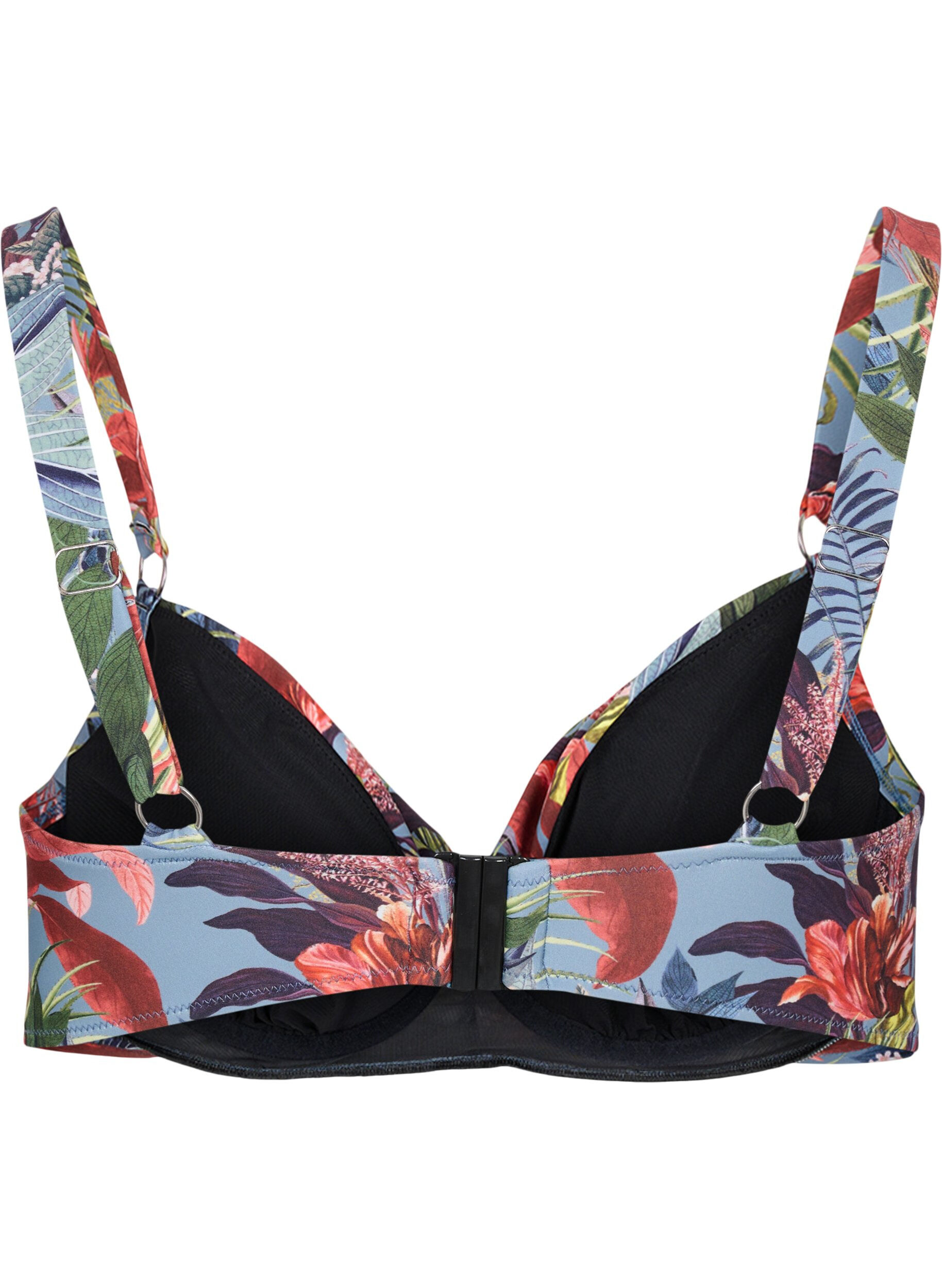 Zizzi Printet bikini bh med b&oslash;jle, Citadel AOP, Packshot image number 1