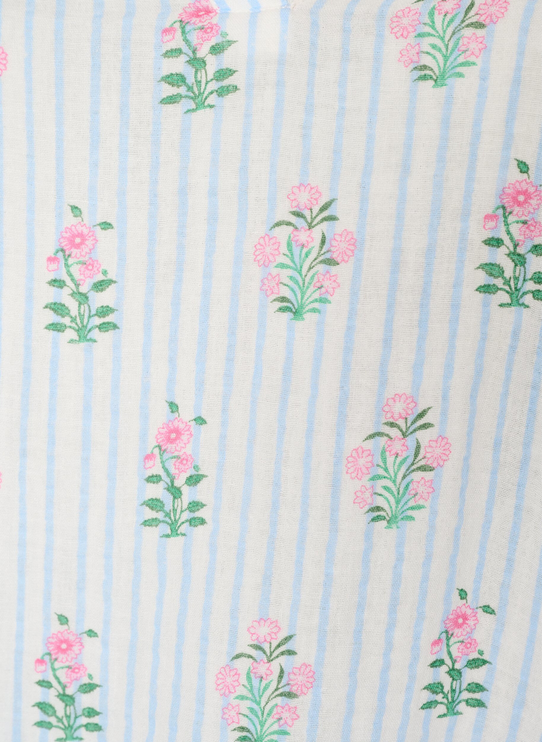 ZizziKort kjole i bomuldsmusselin med A-facon, Vanilla, Packshot image number 2