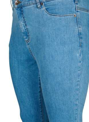Amy jeans med høj talje og super slim fit, Light Blue, Packshot image number 2