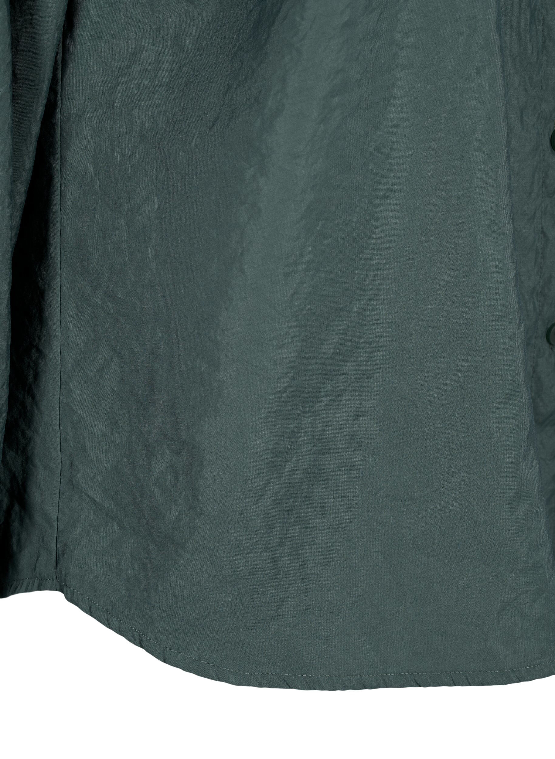 Zizzi Lang&aelig;rmet skjorte i TENCEL&trade; Modal , Dark Forest, Packshot image number 3