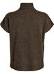 Strikvest med rullekrave, Brun, Packshot image number 1