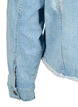 Kort denimjakke med sliddetaljer, Light Blue Denim, Packshot image number 3