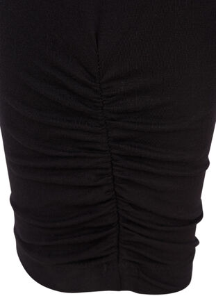 3/4 basis leggings med rynke effekt, Black, Packshot image number 2