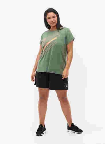 Kortærmet trænings t-shirt med print, Laurel W. w. Print, Model image number 2