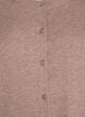 Cardigan med rund hals og stofbetrukne knapper, Beige, Packshot image number 2