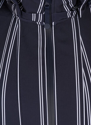 Softshell jakke med hætte, Night s. stripe, Packshot image number 2