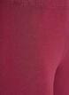 Leggings i bomuld med foer, Mørk Bordeaux, Packshot image number 2