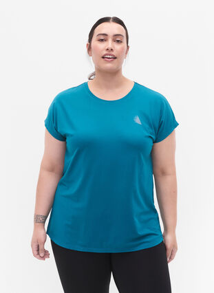 Kortærmet trænings t-shirt , Deep Lake, Model image number 0