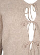 Strikket cardigan med bindedetaljer, Simply Taupe Mel., Packshot image number 2